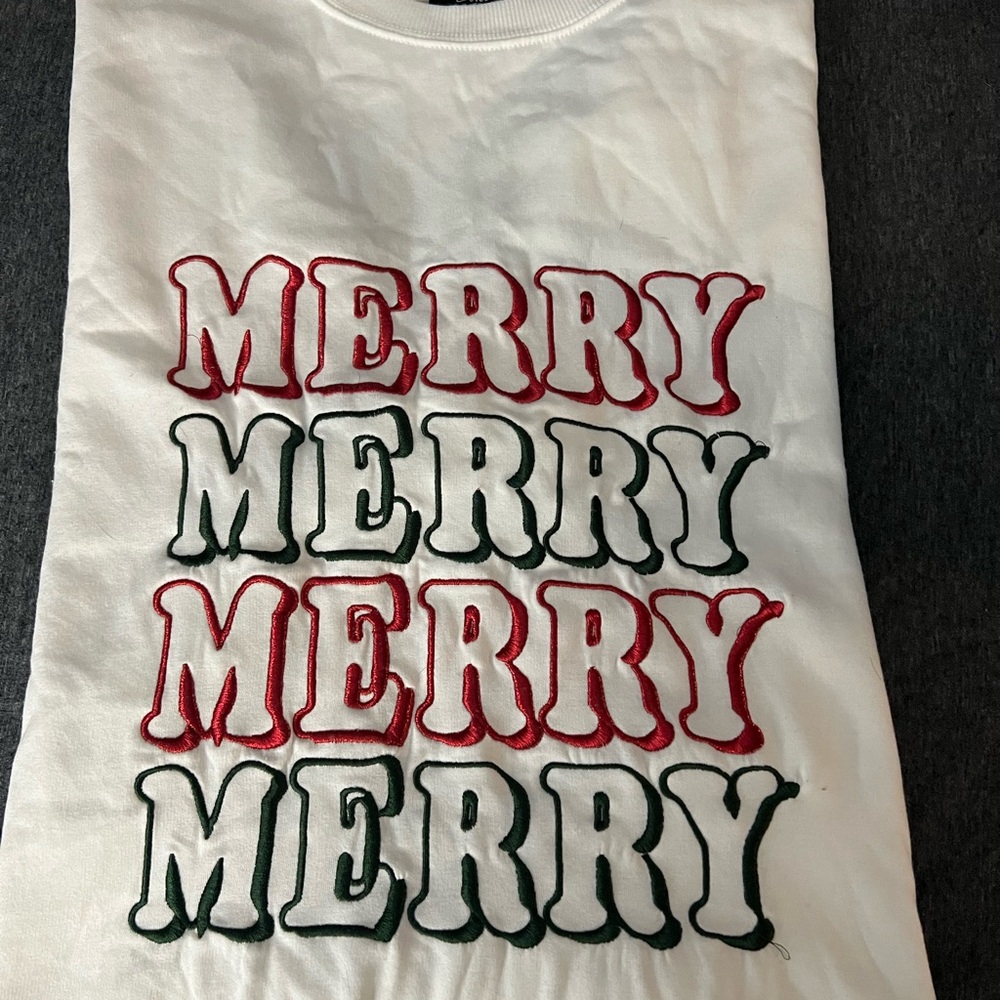 Festive Merry Graphic Crewneck